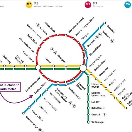 Cozy 9th Floor In Vesterbro Lägenhet